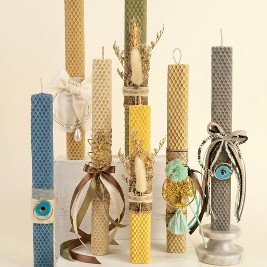 Premium Λαμπάδα από 100% Φυσικό Μελισσοκέρι