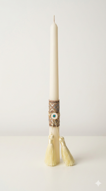 Χειροποίητη Λαμπάδα από Φυτικό Κερί